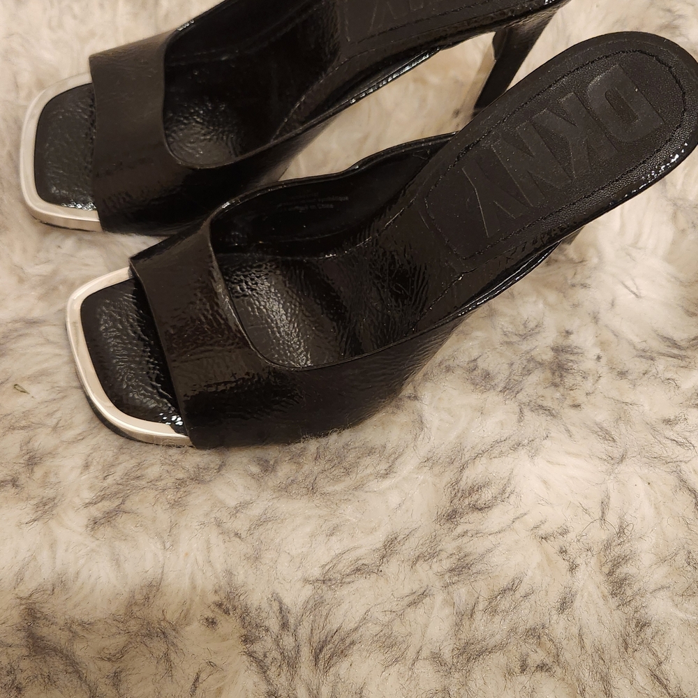 DKNY Black and Silver Women's Heels